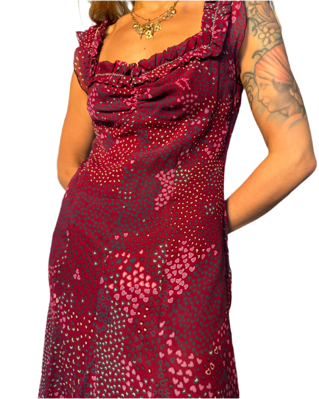 SIZE 4/6 - DESIGNER 100% SILK DRESS