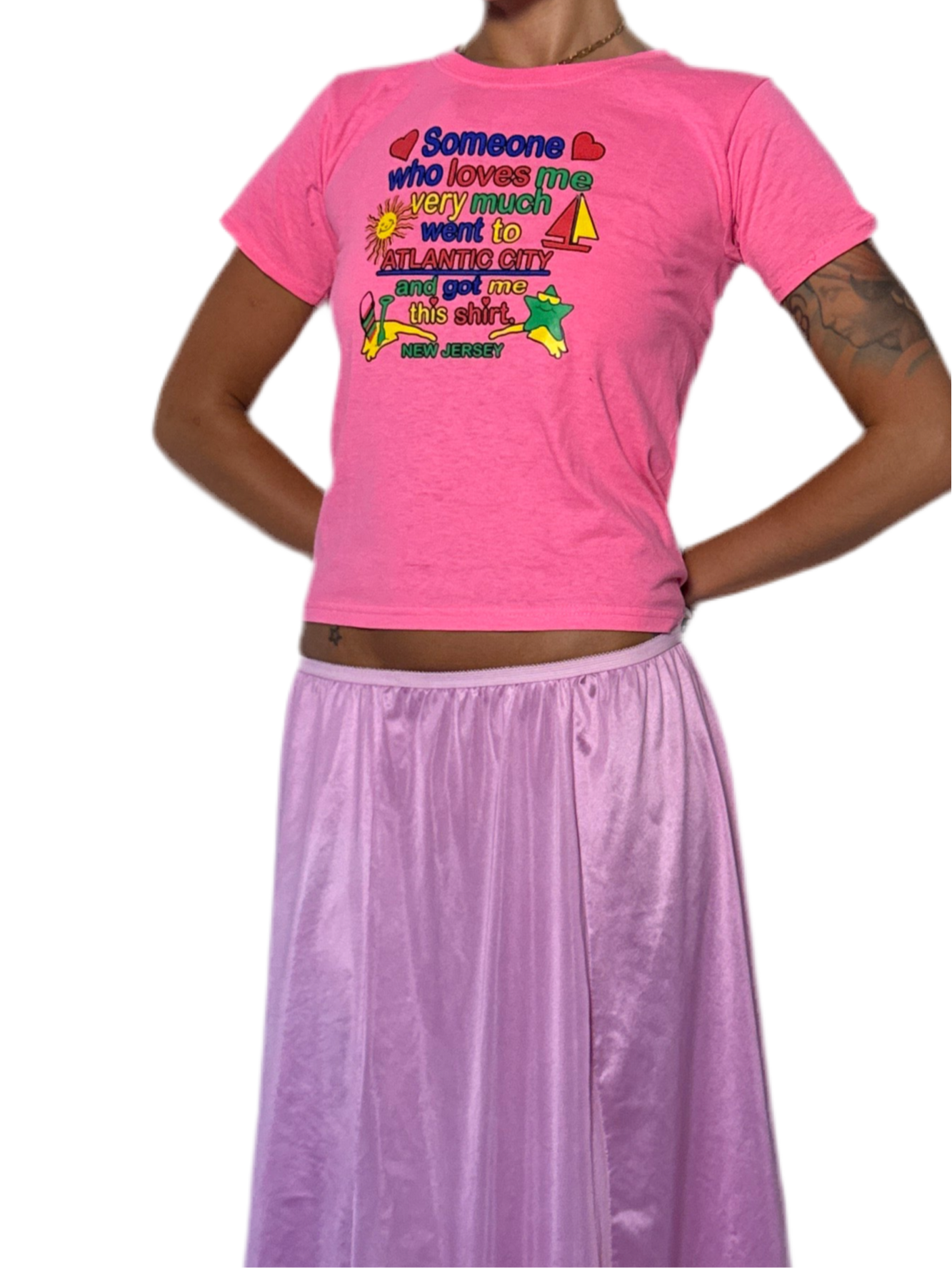 SMALL- PINK MIDI SKIRT