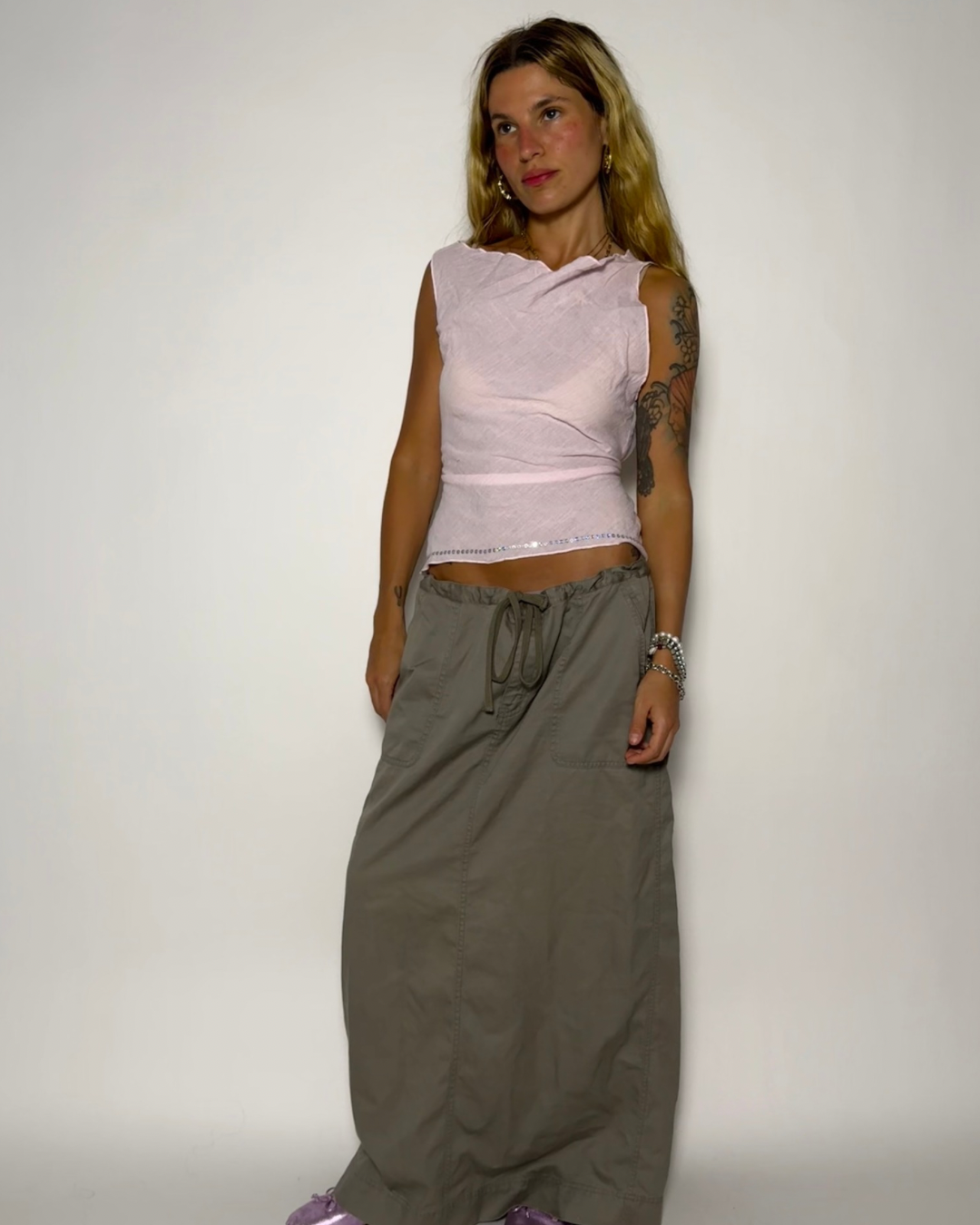 SIZE 12- Khaki maxi