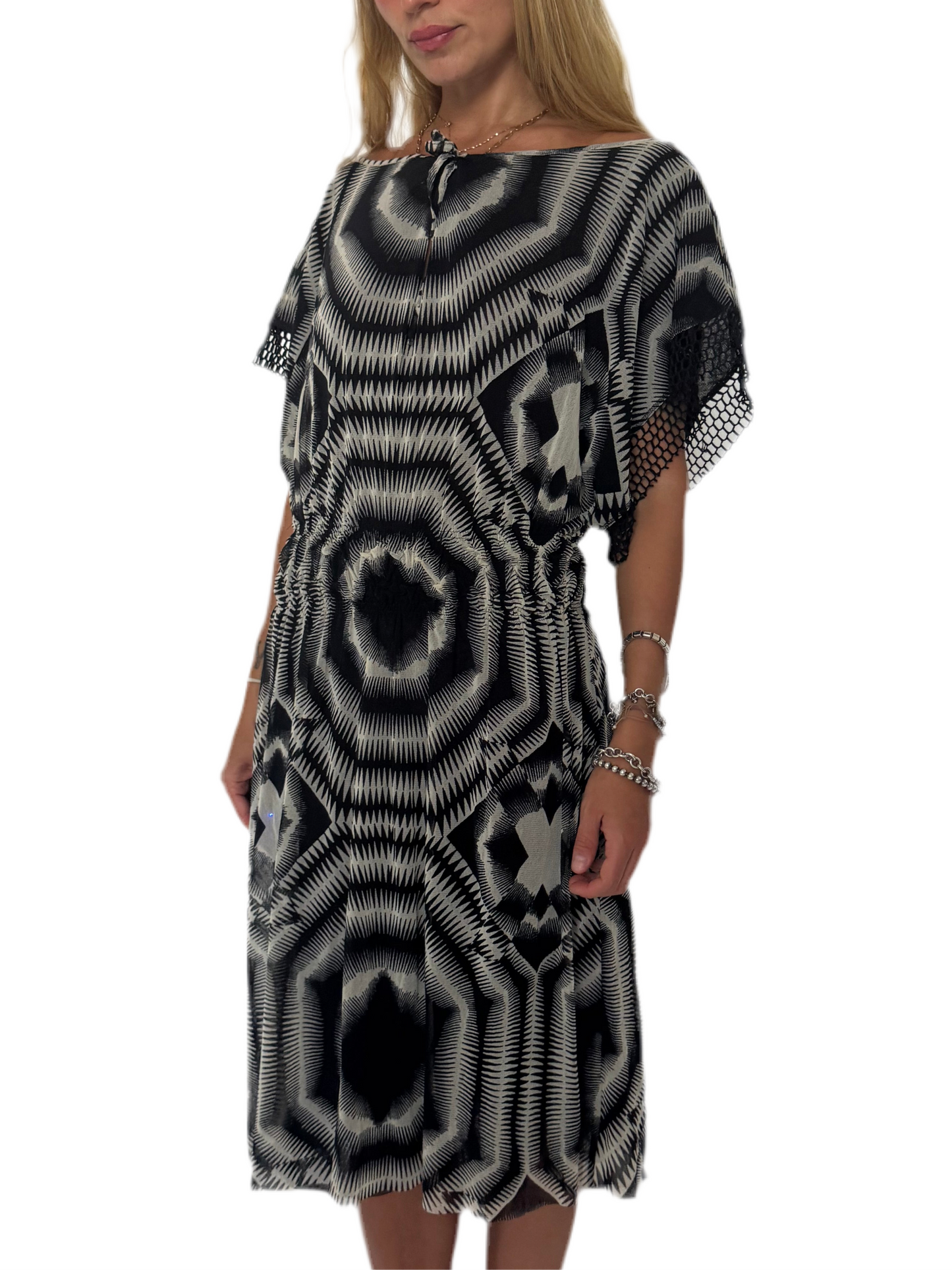 XS-Medium: JPG Soleil “OPTICAL ILLUSION” DRESS