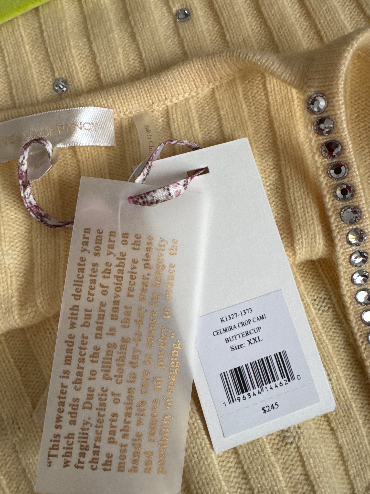 XXL - NWT rhinestone crop tank