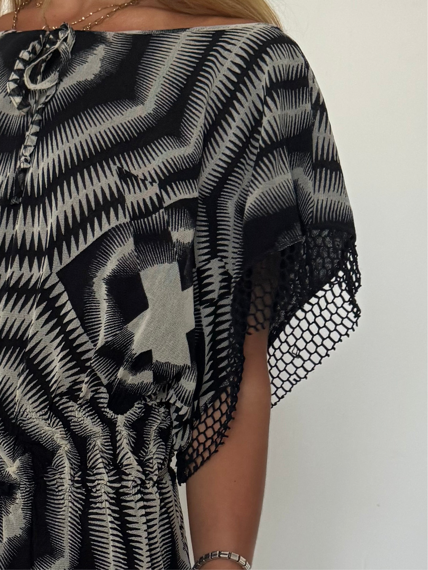 XS-Medium: JPG Soleil “OPTICAL ILLUSION” DRESS