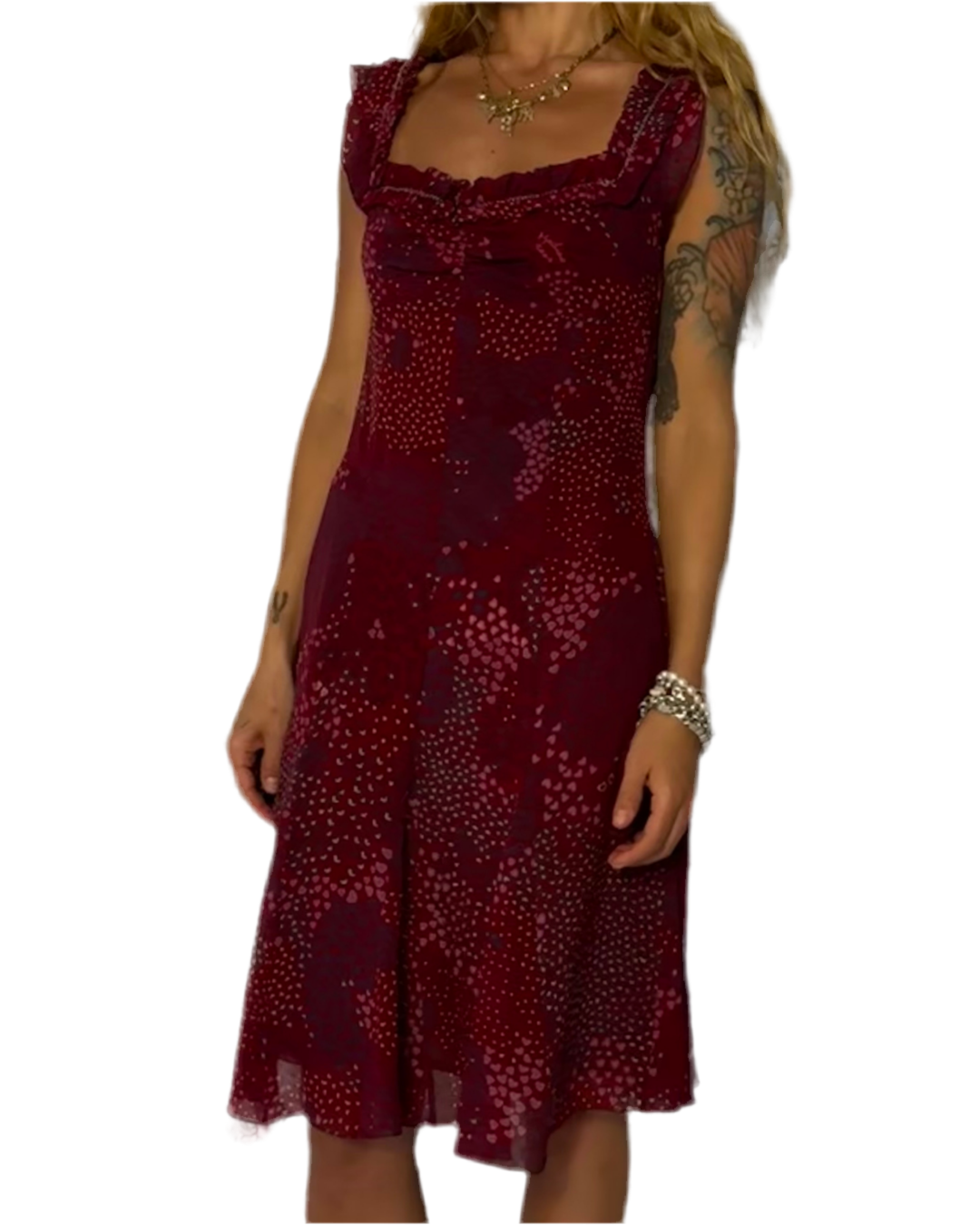 SIZE 4/6 - DESIGNER 100% SILK DRESS