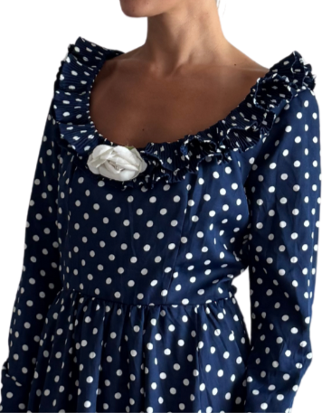 Size 8- Vintage polka dot dress