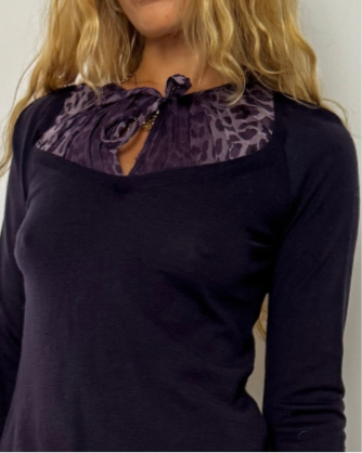 SIZE 4 - DESIGNER- PURPLE LEOPARD SET