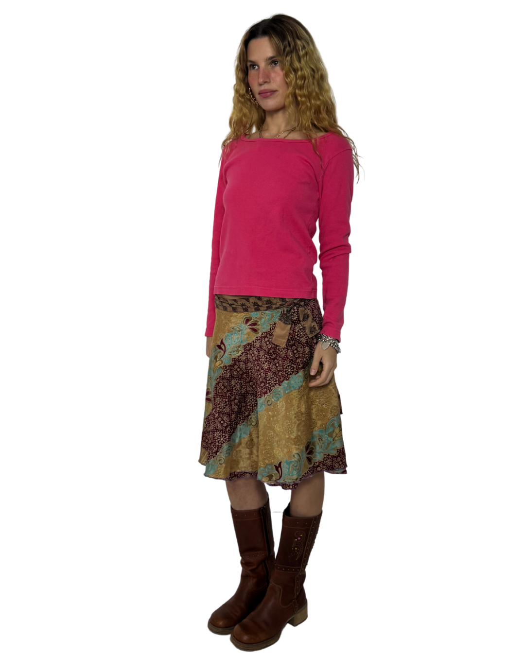 REVERSIBLE BOHO WRAP SKIRT