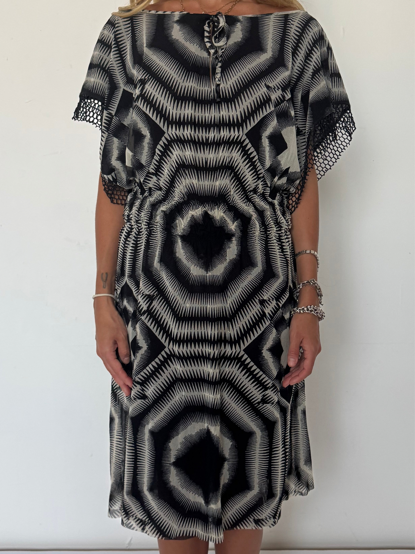 XS-Medium: JPG Soleil “OPTICAL ILLUSION” DRESS