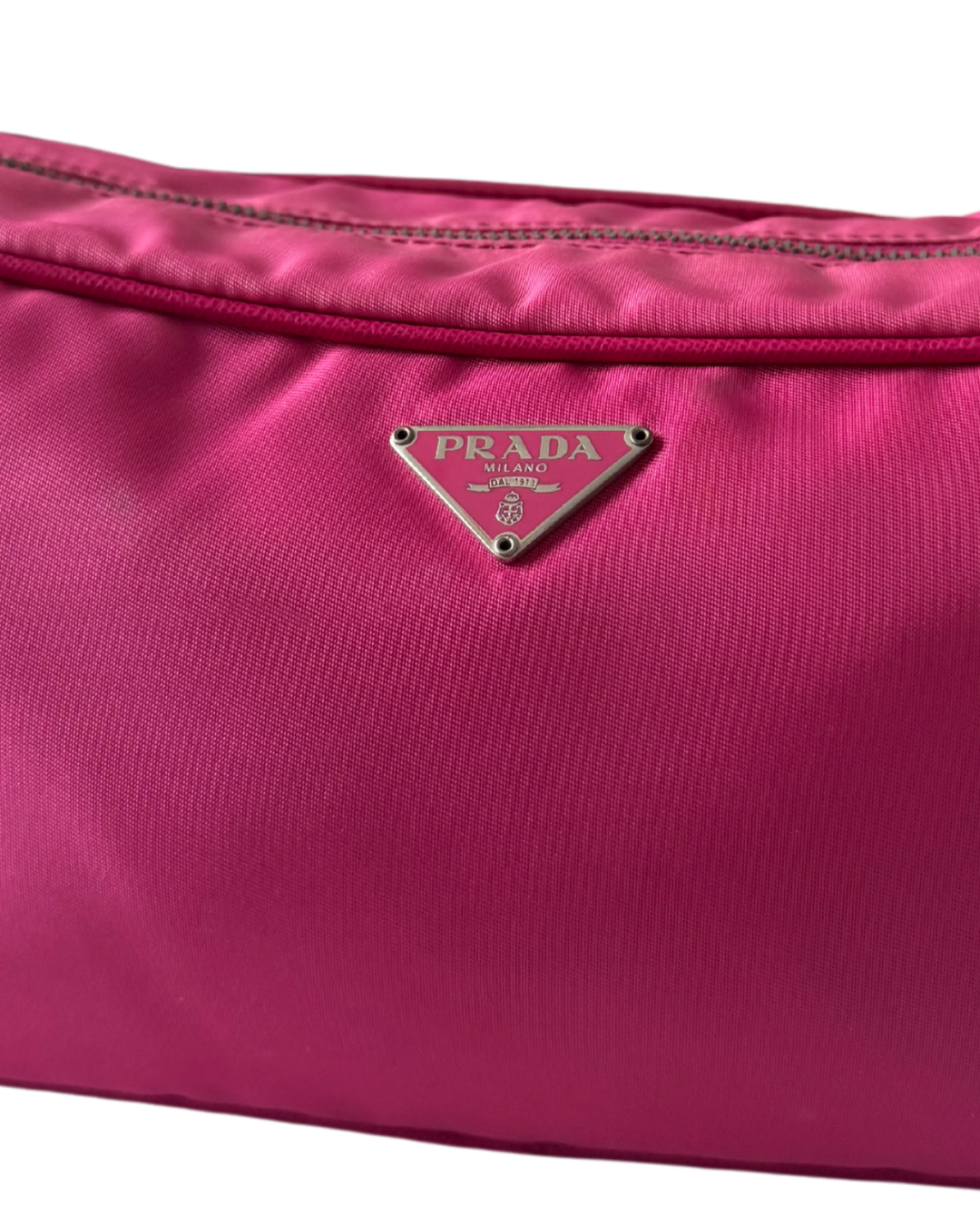 VINTAGE DESIGNER PINK NYLON BAG