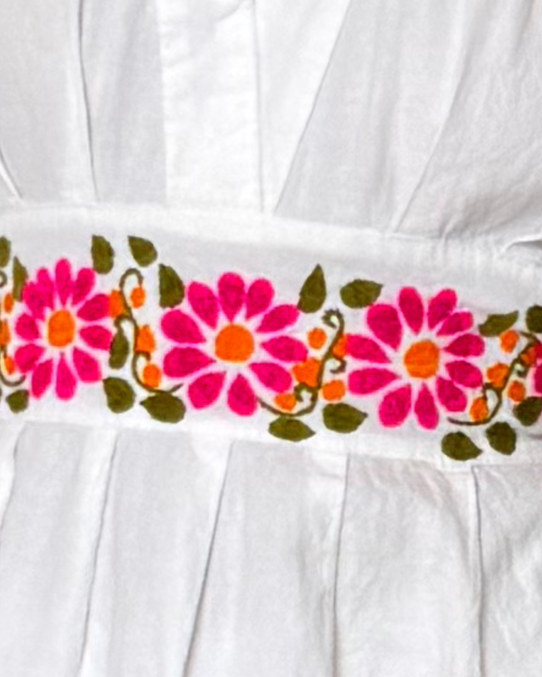 LARGE- linen embroidered halter dress