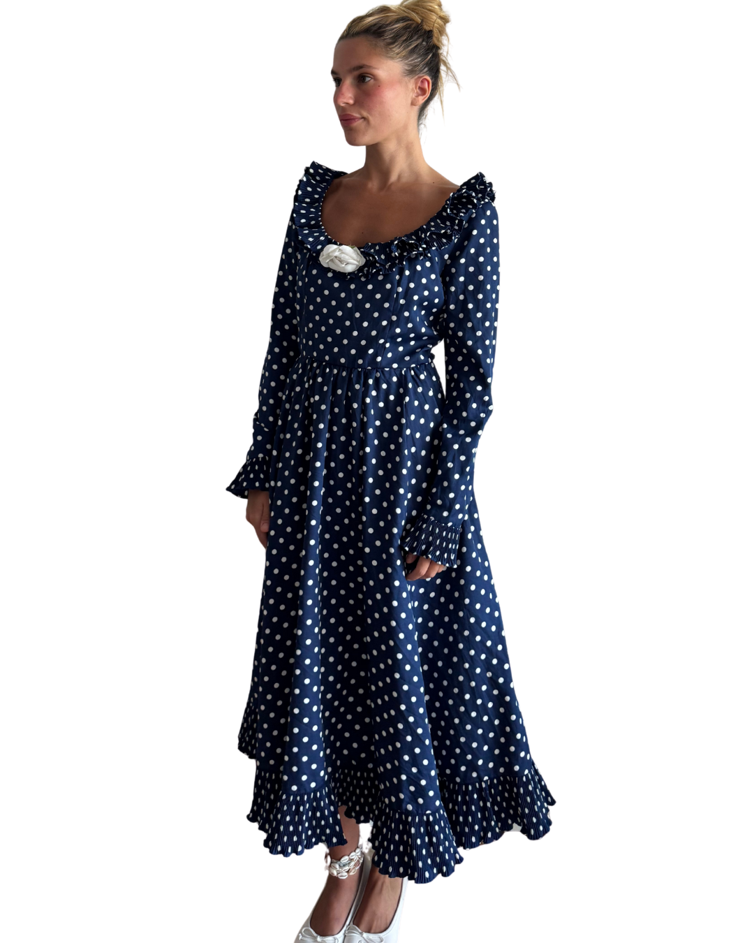 Size 8- Vintage polka dot dress