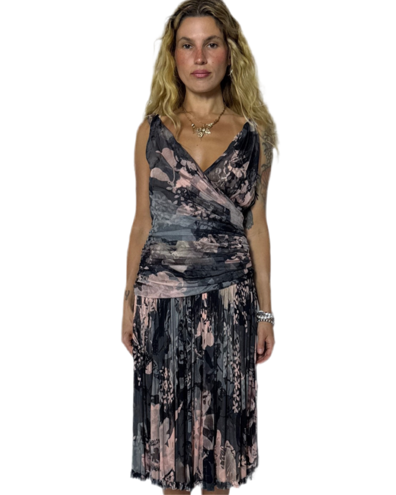 SIZE 4- DESIGNER SILK DRESS