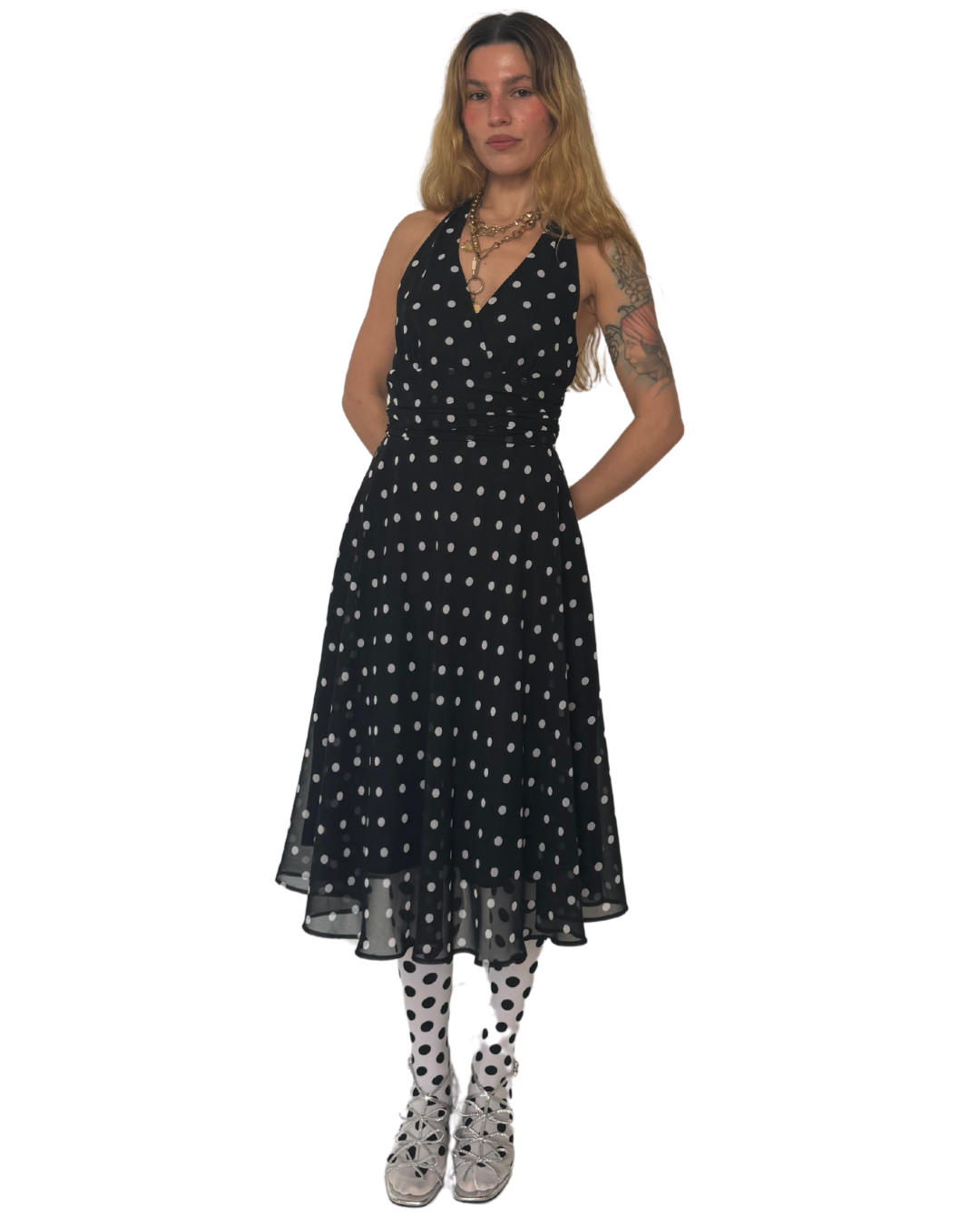 S-POLKA DOT DRESS
