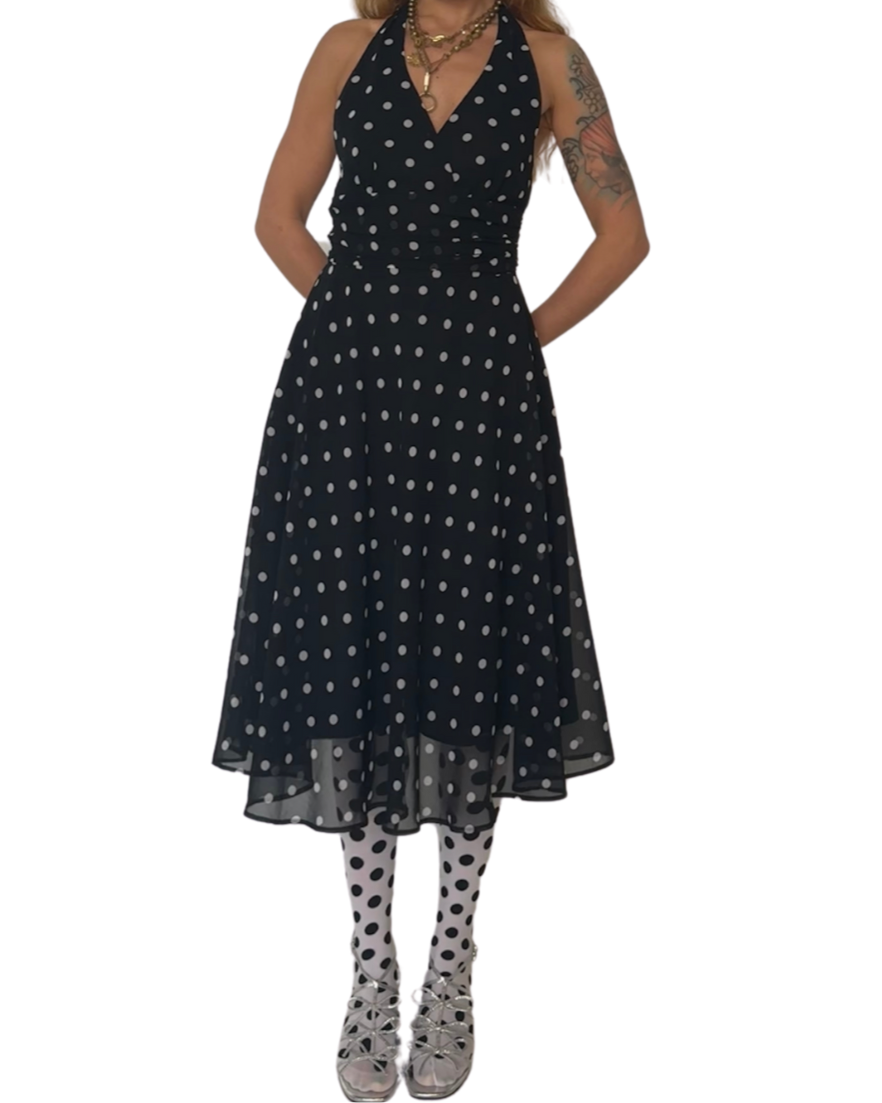 S-POLKA DOT DRESS