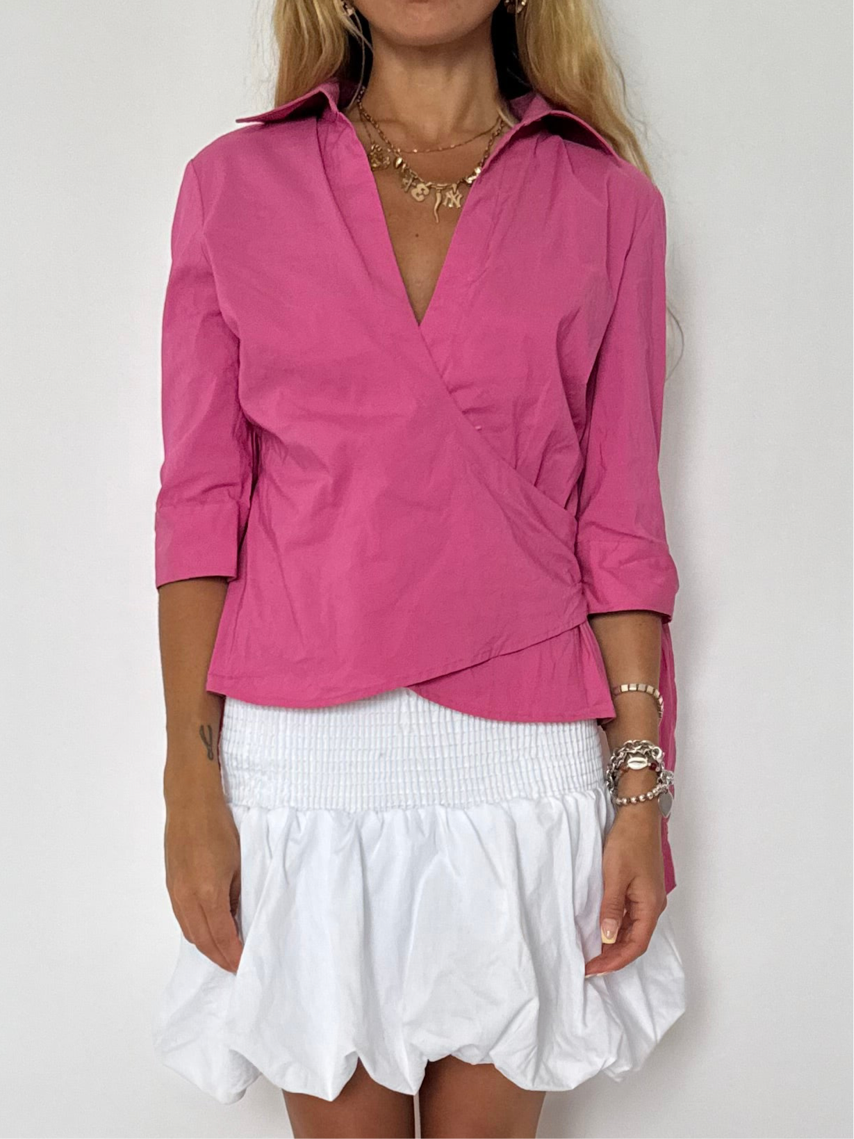S/M - Cotton wrap top
