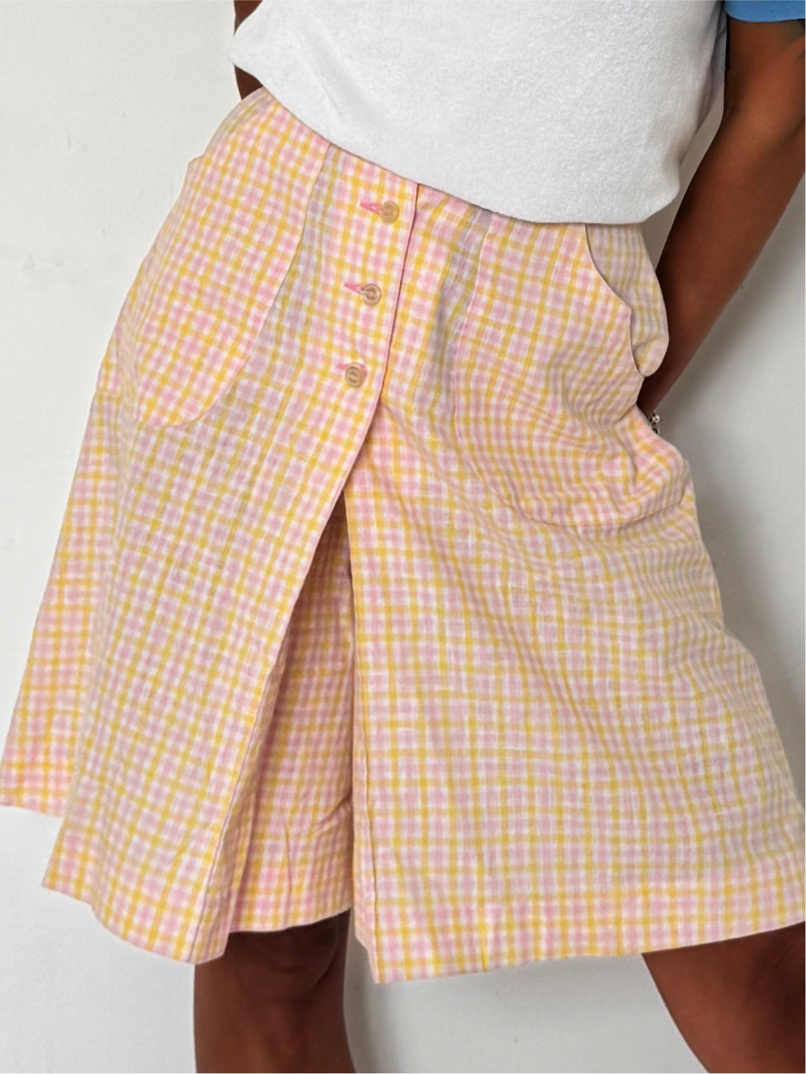 XS : 60’swide leg Bermuda skort