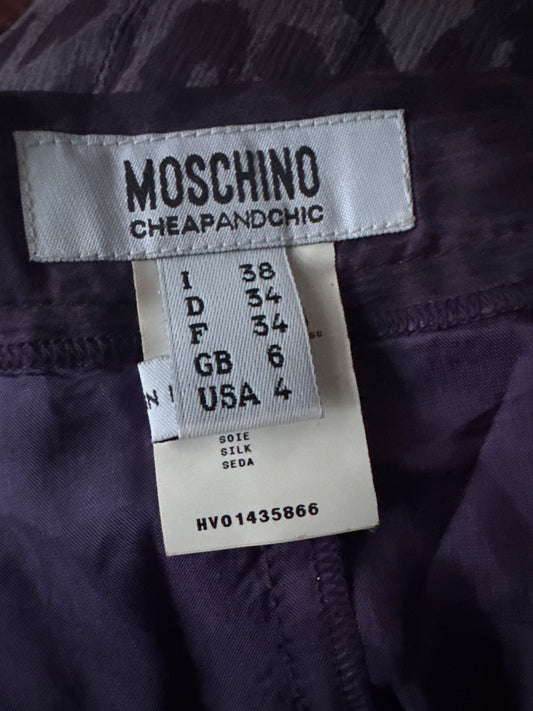 SIZE 4 - MOSCHINO- PURPLE LEOPARD SET