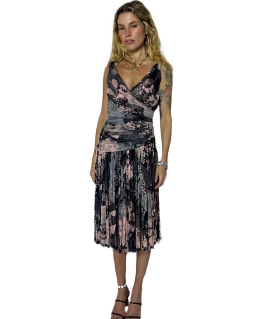SIZE 4- DESIGNER SILK DRESS