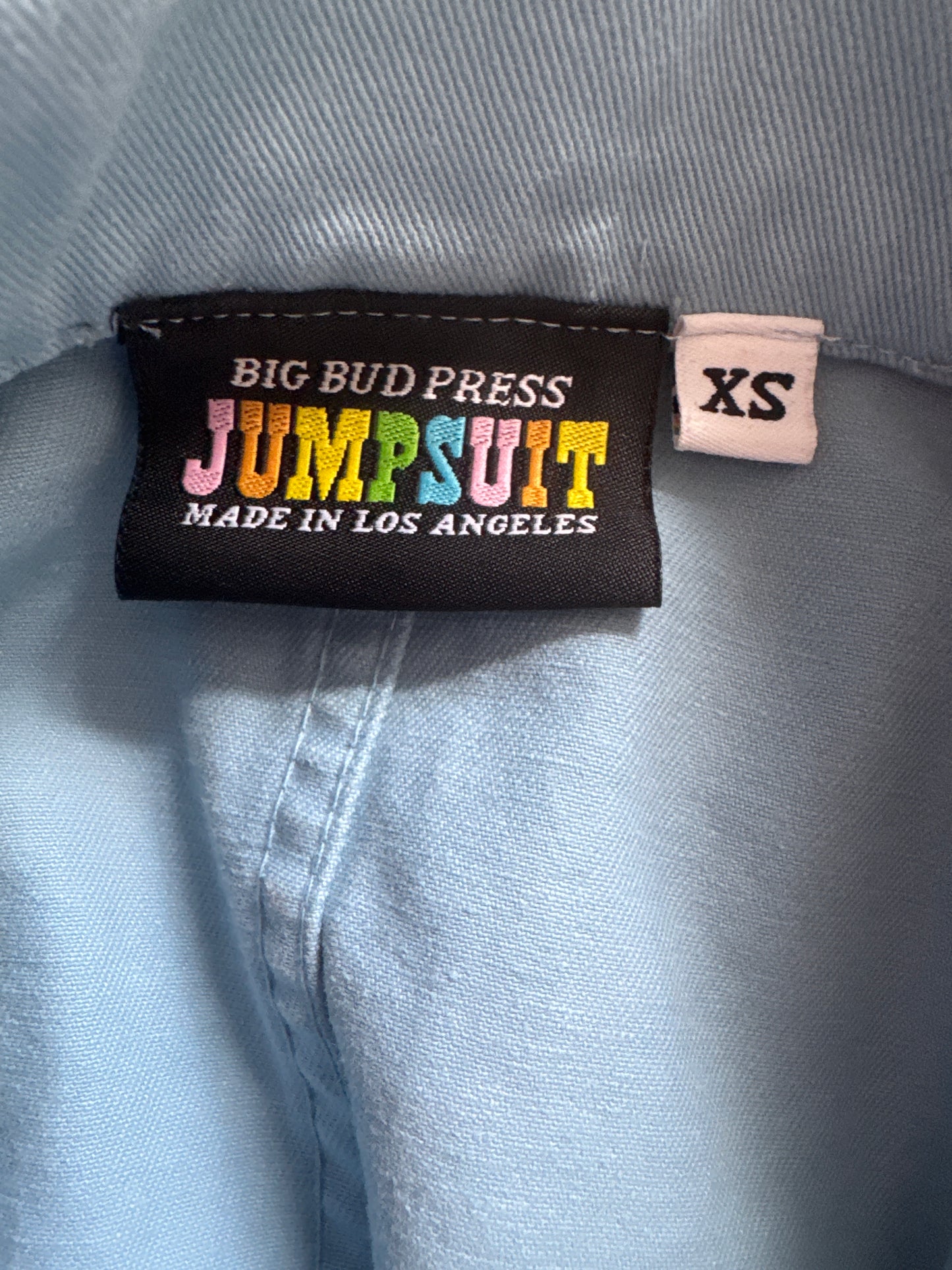 XS- DUSTY BLUE JUMPSUIT