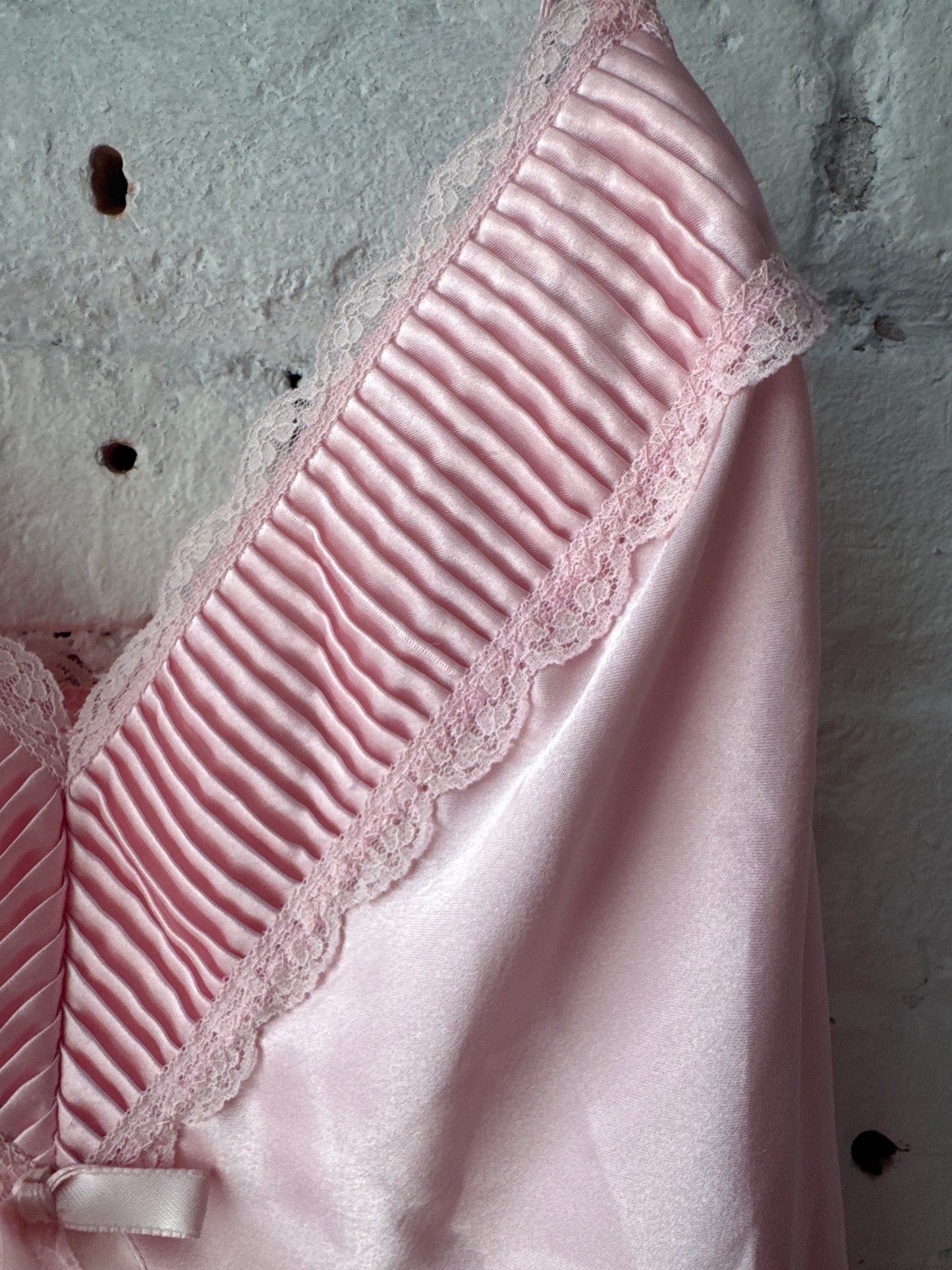 Medium- Pink ruffle slip