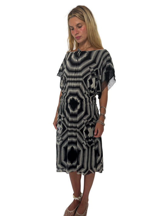 XS-Medium: JPG Soleil “OPTICAL ILLUSION” DRESS