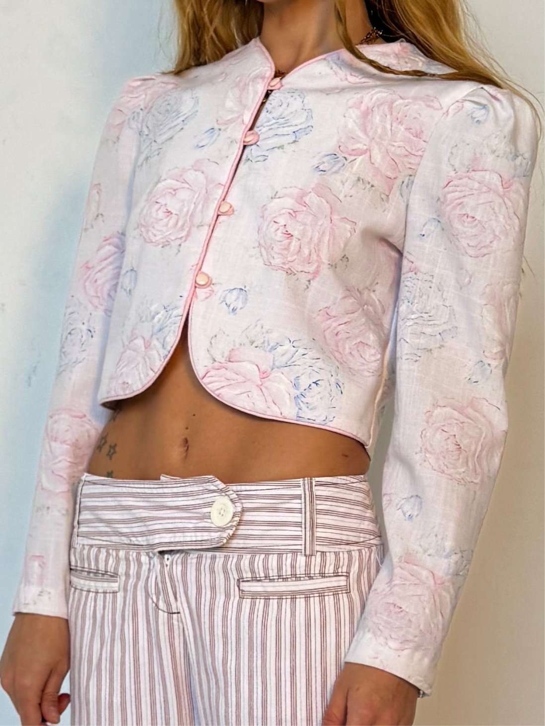 XS/S: HAND MADE CROP BLAZER