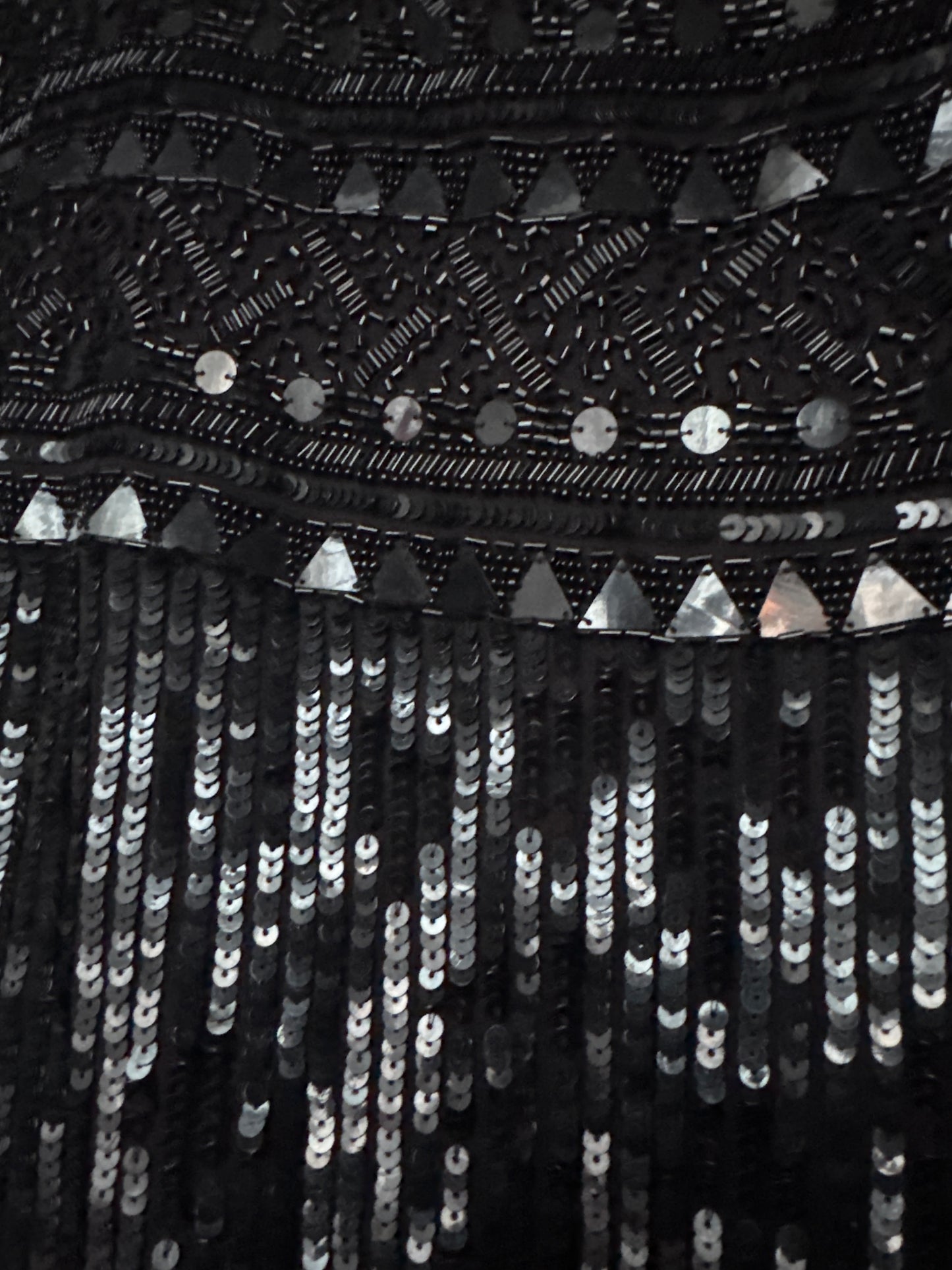 Size 14- fully beaded mini dress