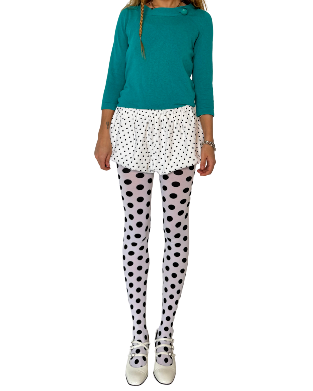 SMALL - BOAT NECK BUTTON KNIT