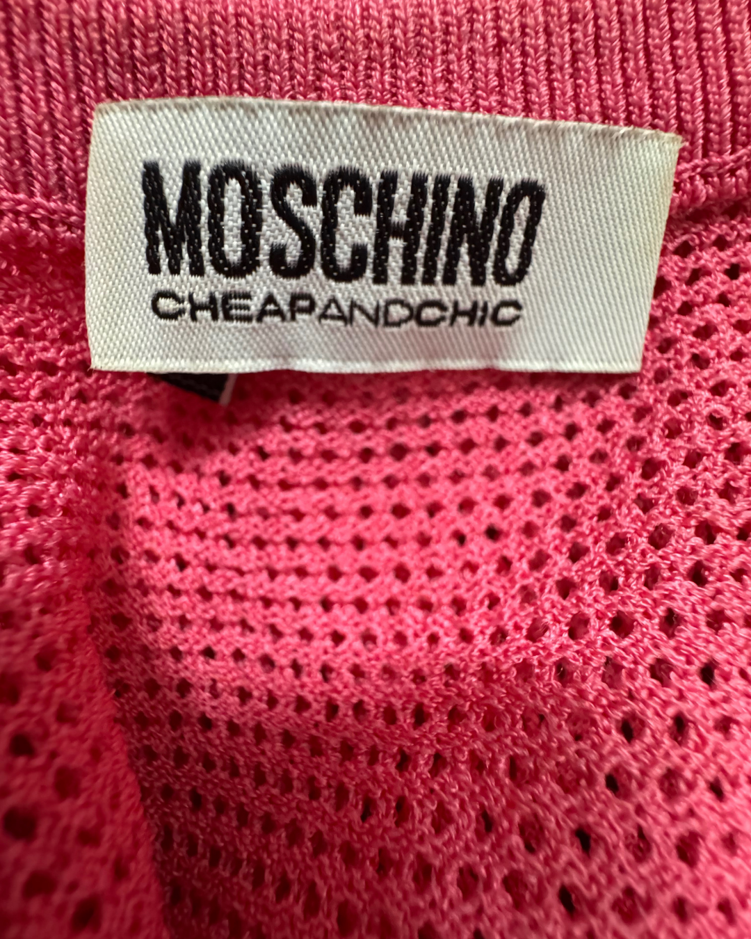 SIZE MEDIUM- DESIGNER - PINK KNIT DRESS