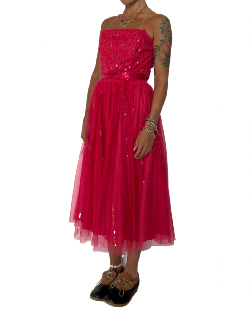 SIZE 8- SEQUIN PARTY DRESS