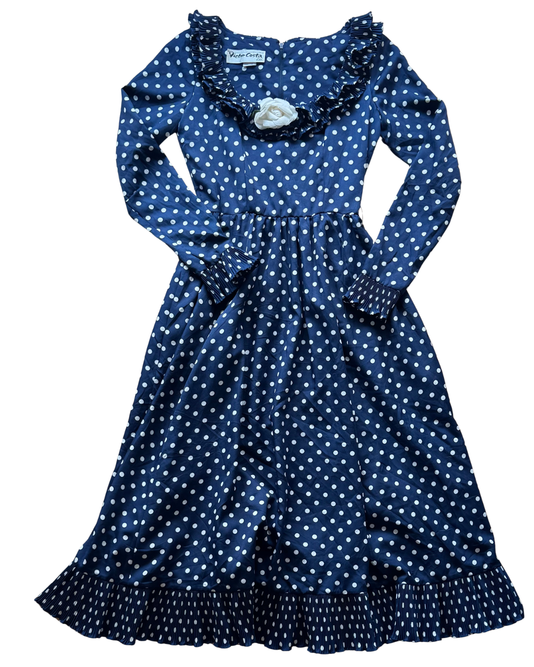 Size 8- Vintage polka dot dress