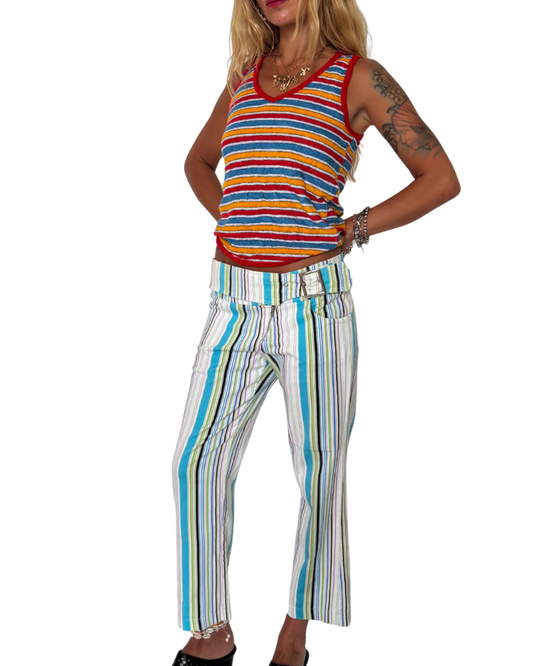 WAIST 30” - BUCKLE Y2K CROPPED PANTS