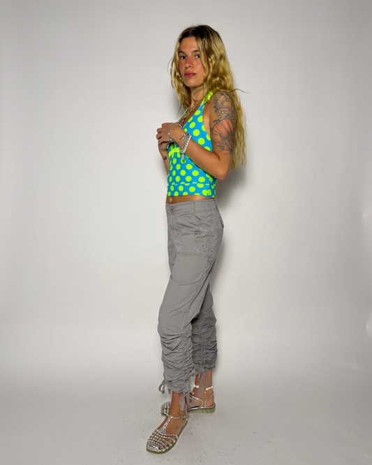 SIZE 6- RHINESTONE SYNCH LEG PANTS