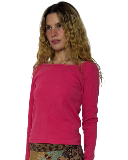 MEDIUM- perfect pink long sleeve