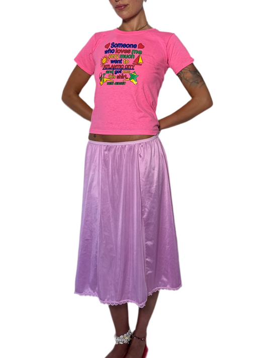 SMALL- PINK MIDI SKIRT