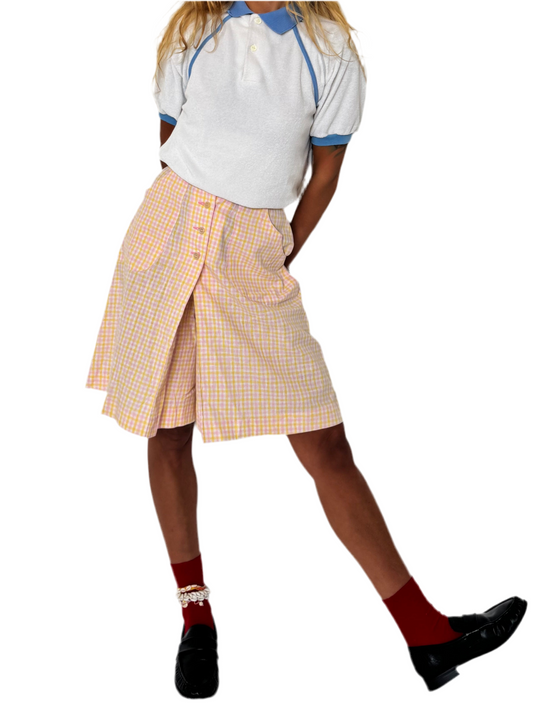 XS : 60’swide leg Bermuda skort