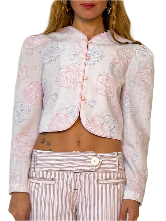 XS/S: HAND MADE CROP BLAZER