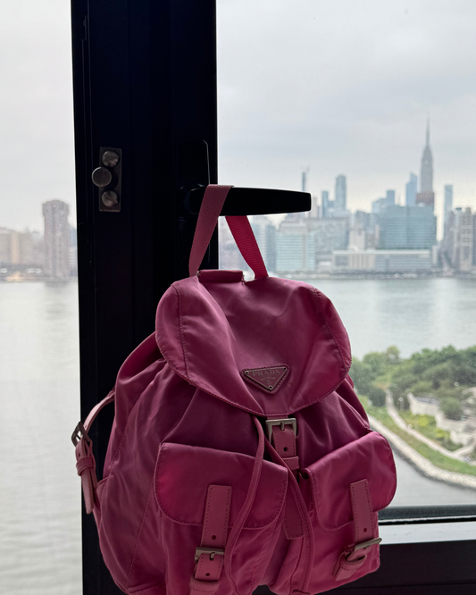 VINTAGE DESIGNER PINK BACKPACK