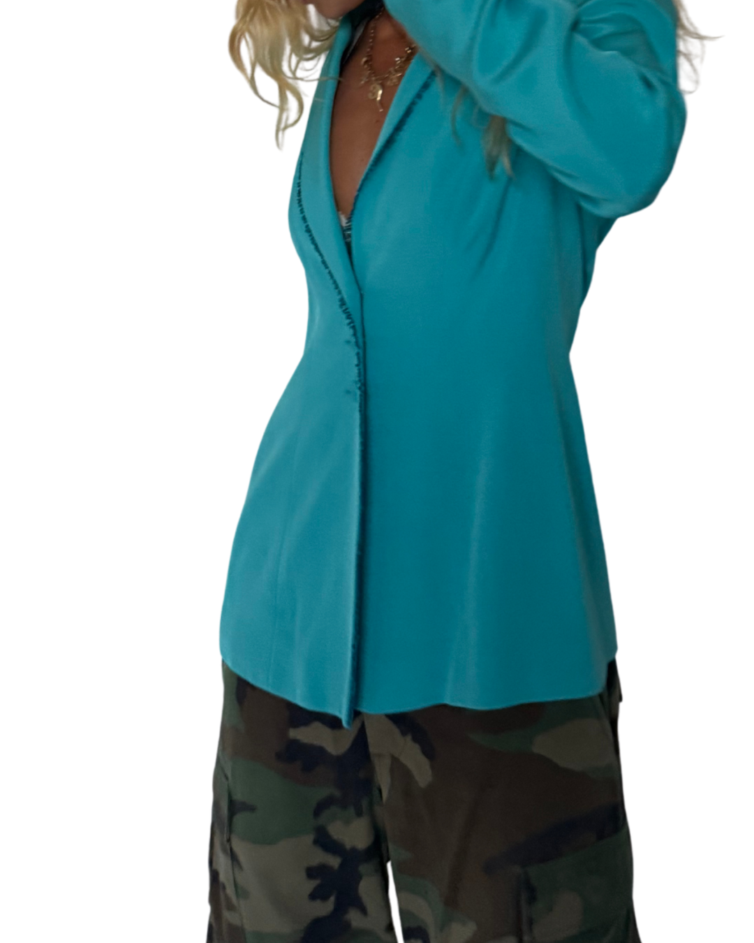 Size 6- vintage escada silk blazer