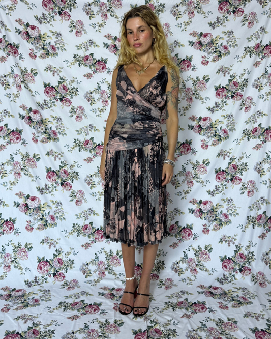 SIZE 4- DESIGNER SILK DRESS