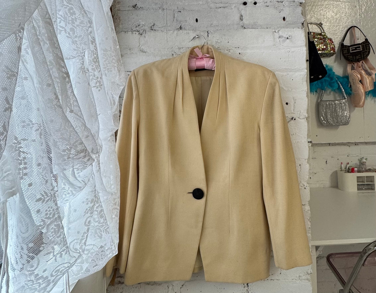 Cream blazer