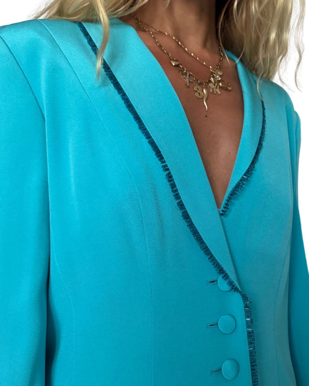 Size 6- vintage escada silk blazer