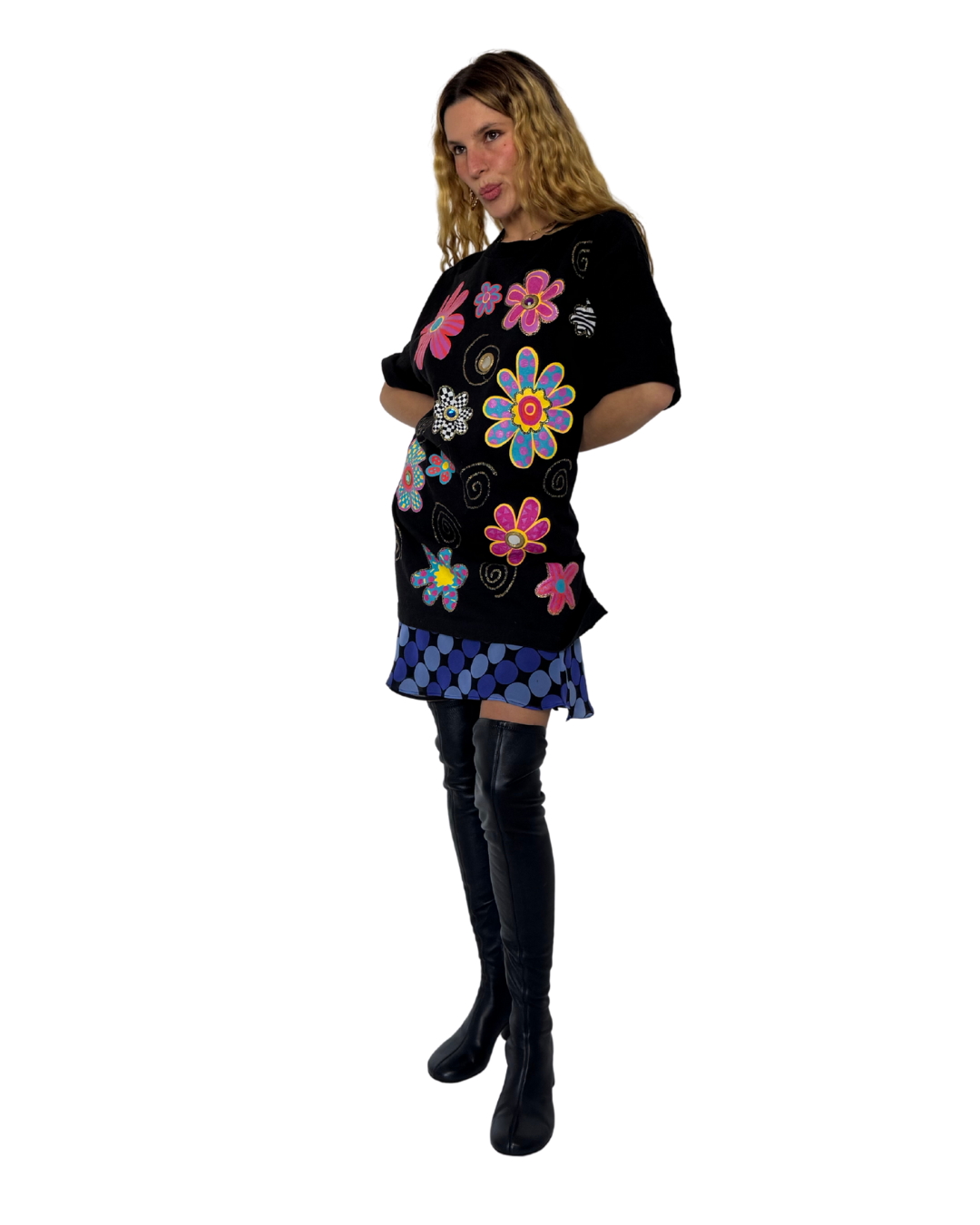 XL puff paint shirt