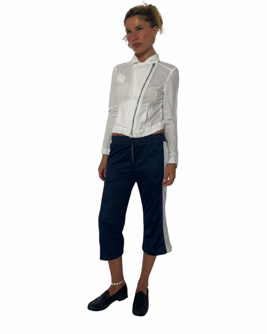 XS/S: cotton/Linen zip up