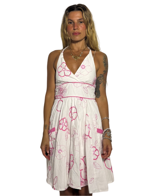 XS- halter dress with sequins
