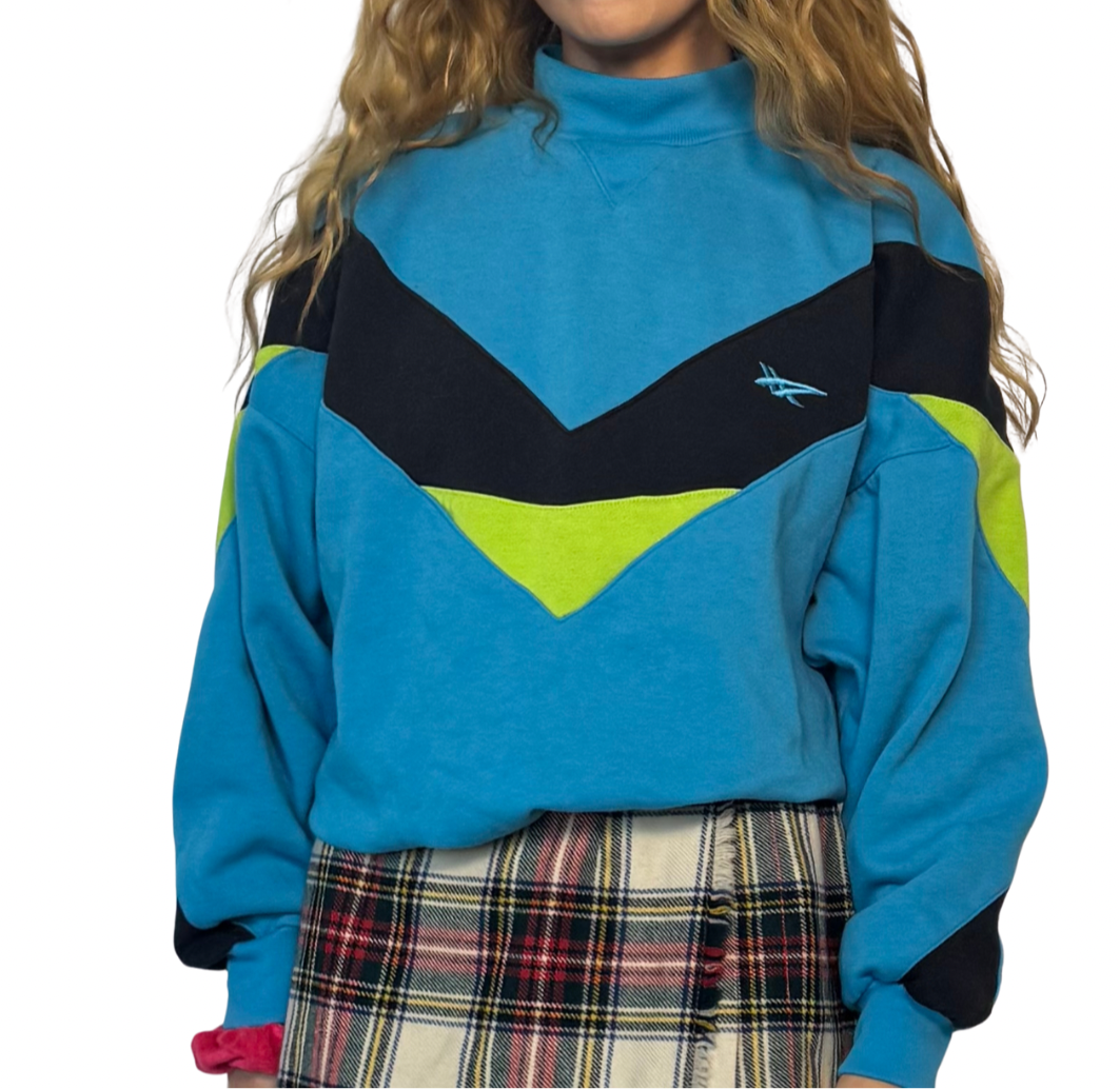 Vintage 80s mock neck sweatshirt