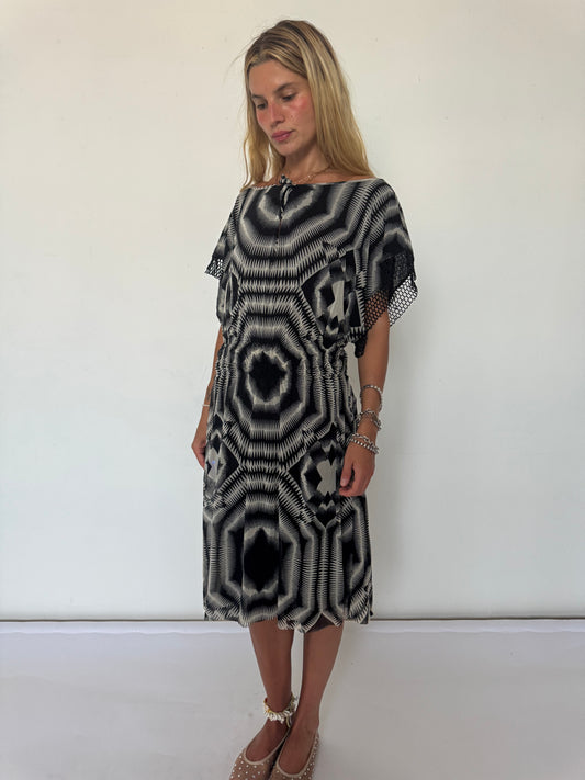 XS-Medium: JPG Soleil  “OPTICAL ILLUSION” DRESS