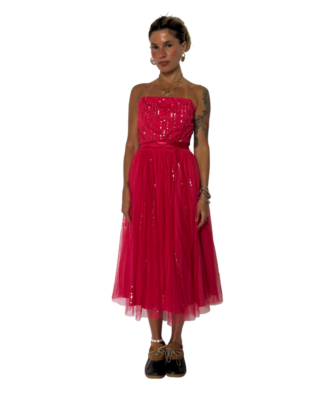 SIZE 8- SEQUIN PARTY DRESS
