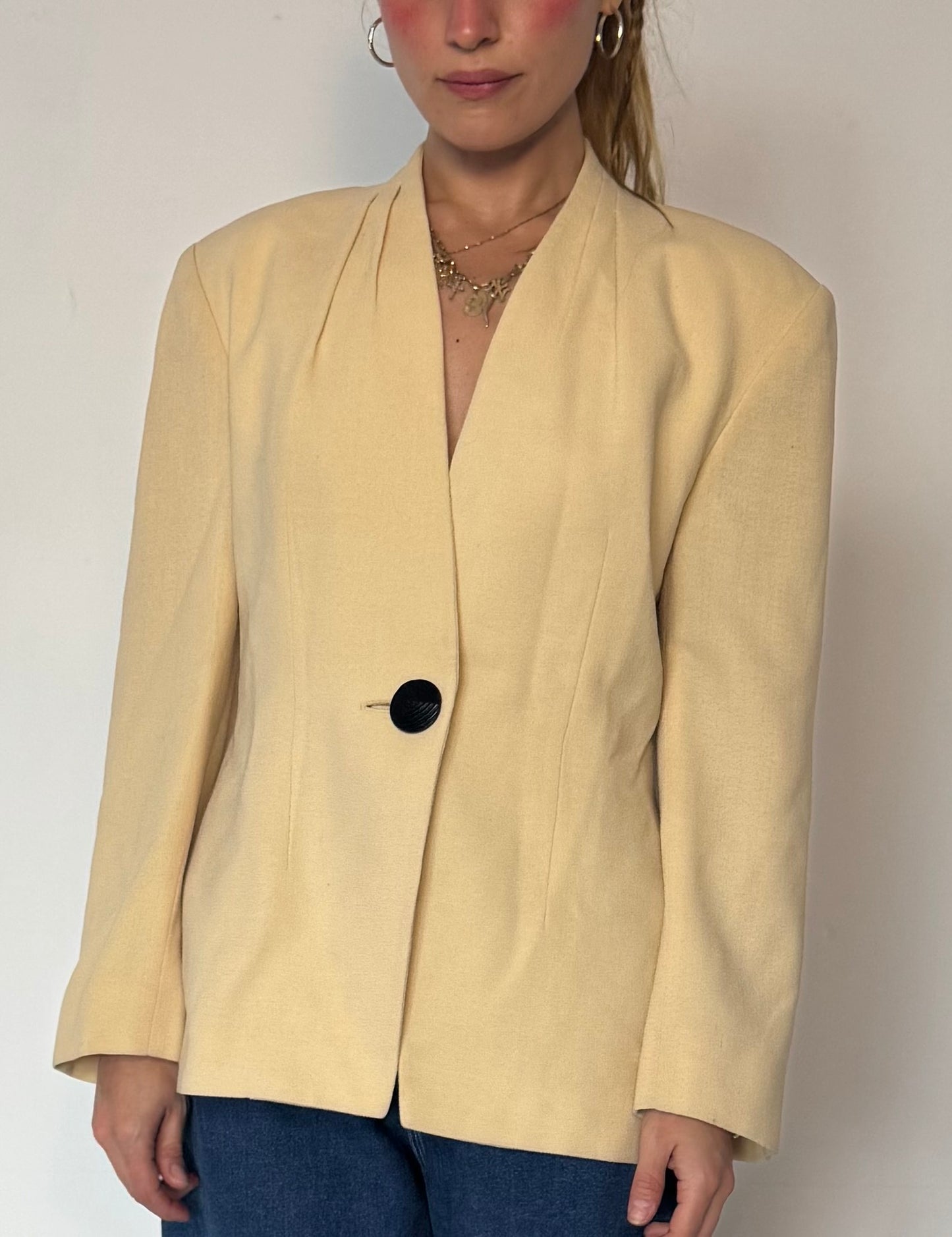 Cream blazer