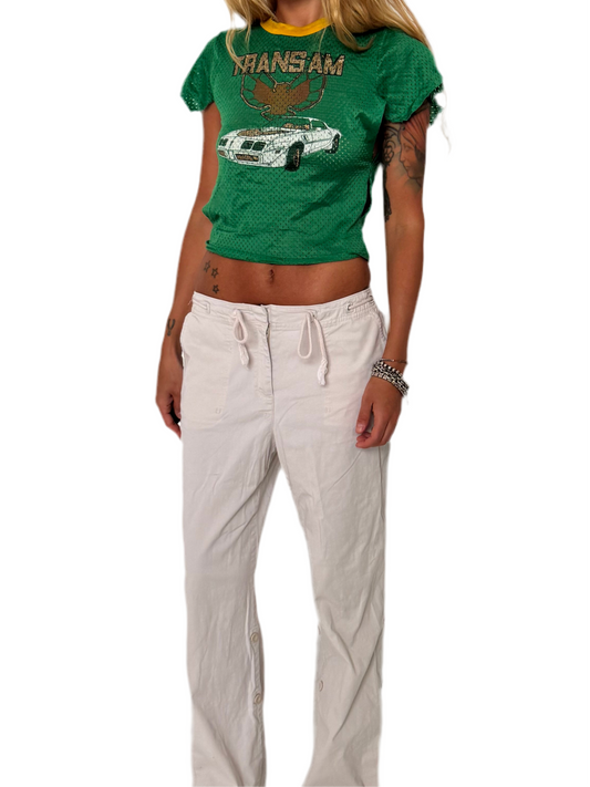 Tie waist pants